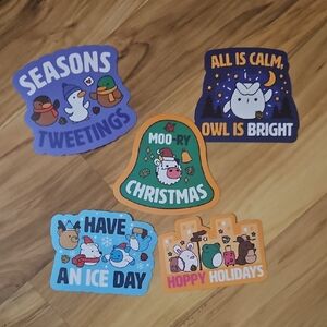 The Woobles - Festive Holiday Sticker Set - Multicolor